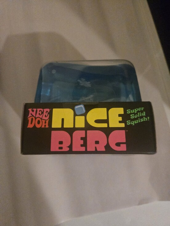 Schylling Other - Needoh Nice Berg Super Solid Squish Blue (SUPER RARE) Mega Ice Cube (SALE) 1LEFT